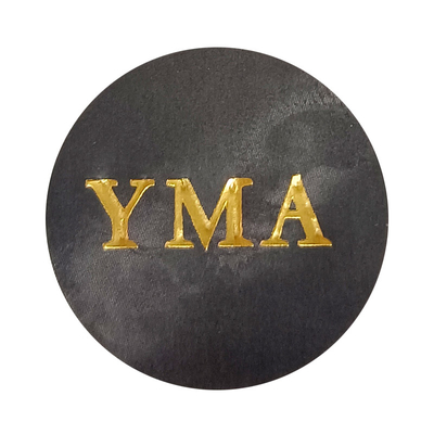 Obstrução preta do ouro da etiqueta de Logo Vinyl Adhesive Waterproof Sticker do círculo do círculo