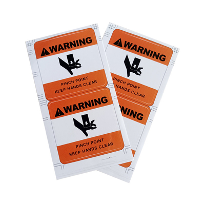 Da segurança adesiva das etiquetas do vinil da etiqueta o aviso de advertência da tensão do perigo mantém-se para fora