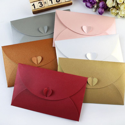 Impressão UV 5x6 Saudação Obrigado Cartão de Presente Envelopes Logo Personalizado