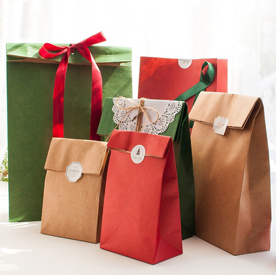 SGS PMS Kraft Caixa de Embalagem de Presente de Natal Saco de Embalagem de Biscoito Doce Lanche