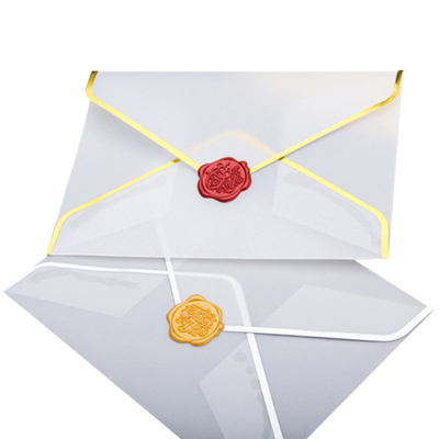 Vários materiais do envelope translúcido do vale-oferta do envelope do celofane