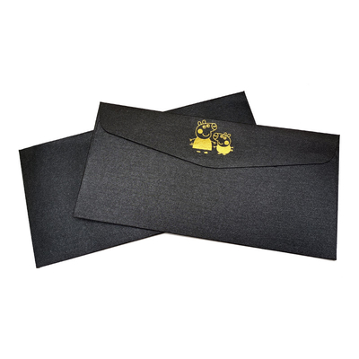 Envelopes da folha da folha do casamento do negócio do ouro da folha do esboço do ouro para o cartão dos fundos de orçamento