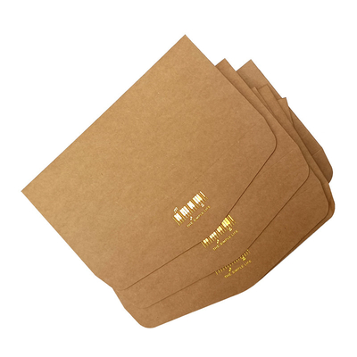 O vintage Brown passou a semente do envelope de Kraft do envelope do papel de embalagem do ouro