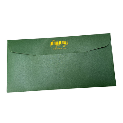 Impressão personalizada de Art Paper Fluorescence Green Gift envelope lustroso