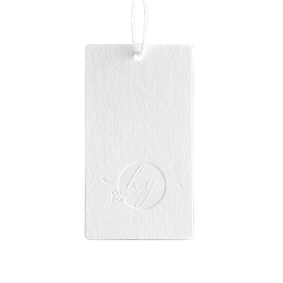 Cartão Hang Tags With Cotton String de Logo Printing Clothing Label Paper