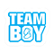O gênero do ouro revela etiquetas da festa do bebê de Team Boy And Team Girl das etiquetas