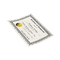 Folha de ouro gravada das etiquetas da engrenagem do círculo da folha para concessões dos certificados