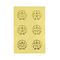 Folha de ouro gravada das etiquetas da engrenagem do círculo da folha para concessões dos certificados