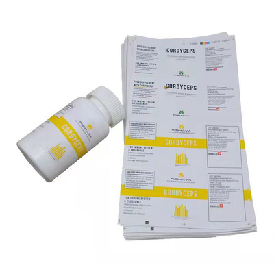 Adesivos de garrafa de vidro PP de luxo em pvc para embalagem de alimentos 100 ml