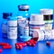 Etiquetas pré-impressas de frascos de medicamentos com receita médica para comprimidos