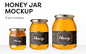 Etiqueta de frasco de mel personalizado à prova de violação para embalagem de alimentos
