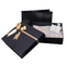 Caixa de embalagem de presente de papelão preto perolado Gelebor para vestuário
