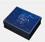 Caixa de presente de papelão ondulado de design de luxo azul caixa de embalagem de vestuário
