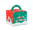 Caixa de presente de natal personalizada impressão CYMK para bolo de natal doce doce 600gsm