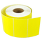 Rolo de papel de código de barras térmico amarelo personalizado adesivo adesivo 58 mm