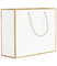 Saco de compras de papelão de luxo CCWB logotipo personalizado para roupas de vestuário