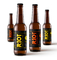 Etiqueta de garrafa de vinho de cerveja à prova d'água brilhante com logotipo personalizado
