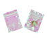 Bolsas de papel holográficas arco-íris personalizadas com fecho ziplock