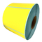 Lista de passageiros amarela do círculo impermeável da cor do rolo do papel de etiqueta para a impressora térmica